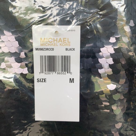MICHAEL KORS sequins mini dress Black NWT - Picture 4 of 5